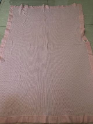 Vintage Pink Baby Morgan Acrylic Blanket 38 " X 50 "