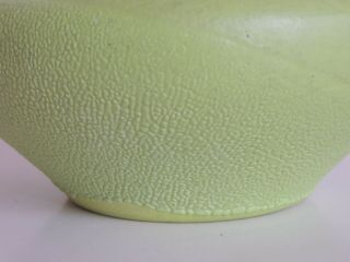 Royal Haeger Art Pottery Midcentury Modern Bowl Lime Green Planter Earth Wrap 2