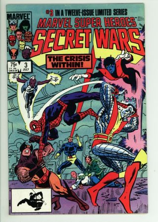Secret Wars 3 - 1st Appearance - Spider - Man - 9.  2 Nm -