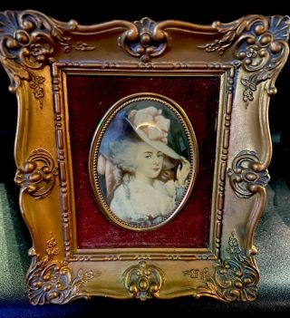 Vintage A Cameo Creation Elizabeth,  Duchess Of Devonshire By Sir Joshua Reynolds