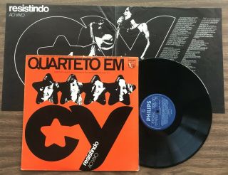 Quarteto Em Cy - Resistindo - Ao Vivo / Lp Vinyl 1977 Mpb Samba Bossanova