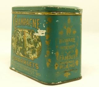Falk ' s CHAMPAGNE SPARKLETS (Medium,  2 of 3) Antique Tobacco Tin (464) 2