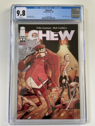 Chew 2 First Print Cgc 9.  8 White Pages Taster 