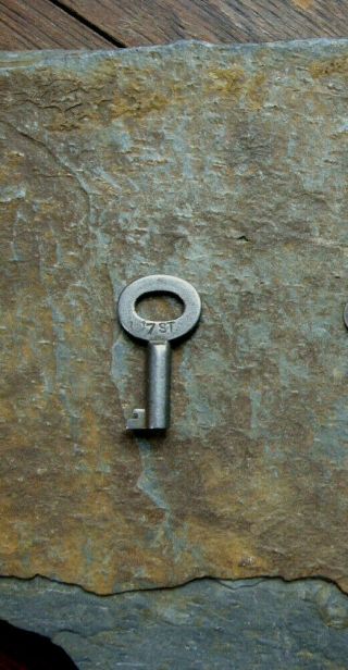 Antique Steamer Trunk Key Corbin Cabinet Lock Company 7st