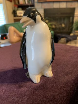 Vintage Otagiri Porcelain Penguin Figurine Japan 4 " Tall