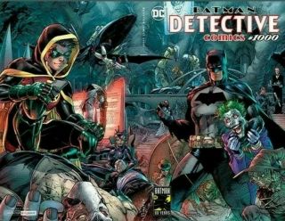 Detective Dc Comics 1000 Jim Lee Sdcc 2019 Exclusive Foil Nm Batman Robin Joker