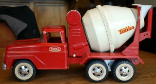 Vintage Tonka Cement Mixer Truck Pressed Steel Toy 1960 