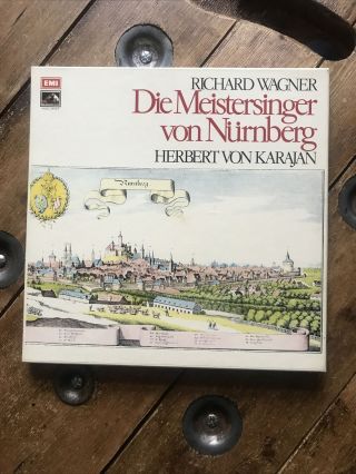 Wagner Die Meistersinger Von Nurnberg Karajan 5 X Lp Box Set Emi Hmv Sls 957 Nm