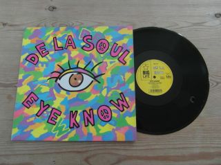 De La Soul - Eye Know - 12 " Single Orig 1989 - Classic Old Skool Hip Hop - Ex