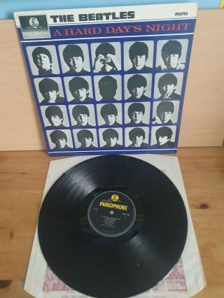 The Beatles A Hard Days Night Lp Vinyl 1964 First Press Pmc 1230 Album Mono