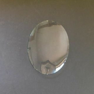 Antique Vintage Convex Bubble Oval Glass Replacement Piece 6 " X 4 1/2