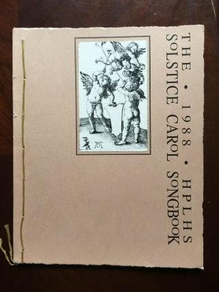 1988 Hplhs Solstice Carol Songbook Lovecraft