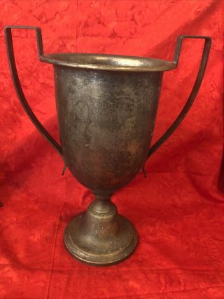 Antique Women’s Athletic Club Basketball Trophy Art Deco Silverplate