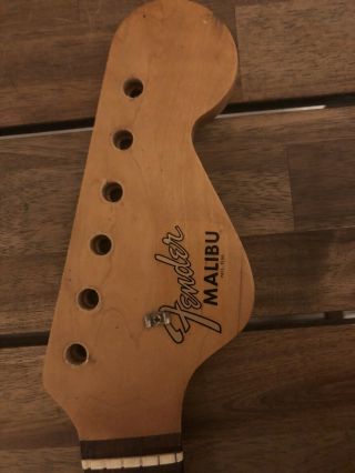 Vintage Pre Cbs Fender Malibu Guitar Neck Possible Proto