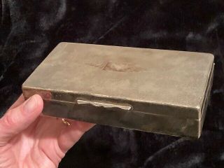 Vintage Aristocrat Silver Plated Art Deco Cigarette Cigar Box