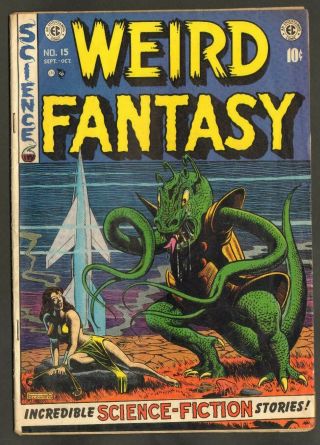 Weird Fantasy 15 Ec Comics 1952 Al Williamson Joe Orlando Jack Kamen Art