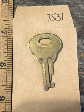 Antique Corbin Hartmann Key TZ3 Cut Trunk Chest Toolbox Wardrobe - 7531 2