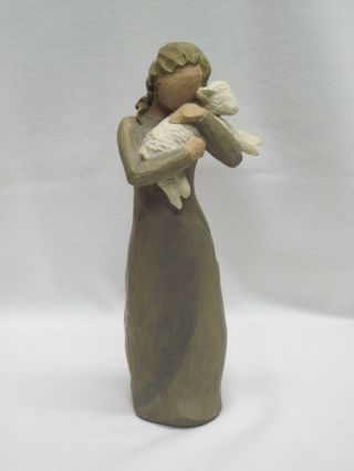 Willow Tree Figure With Lamb,  Peace On Earth,  Marked Lordi 2002,  Very Good