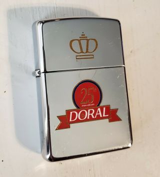 Vintage Doral 25th Anniversary Zippo Lighter