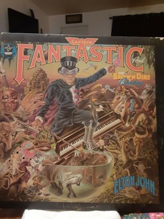 Elton John Captain Fantastic And The Brown Dirt Cowboy Lp 1975 Complete