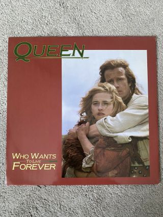 Queen Freddie Mercury Who Wants To Live Forever Highlander 12 Inch Vinyl Single
