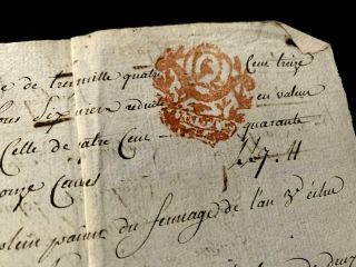1793 Stamped Revolution Document - Égalité,  Liberté,  Fermeté