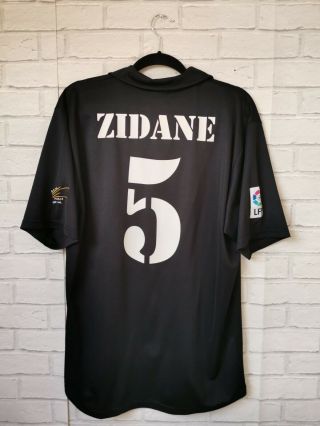 Real Madrid 2002 - 03 Away 5 Zidane Vintage Centenary Adidas Shirt (l)