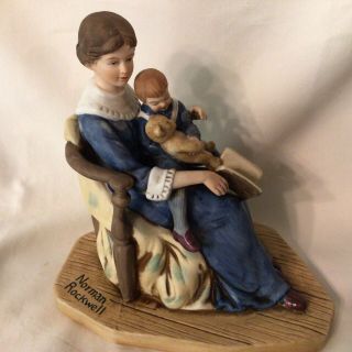 Norman Rockwell " Bedtime " 1979 By The Norman Rockwell Museum Figurine