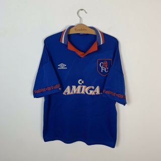 Chelsea Home Football Shirt 1993/1994 Vintage Soccer Jersey Umbro Size 2xl