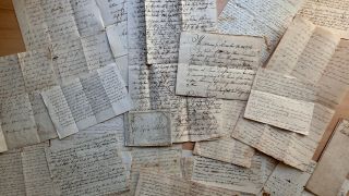 Circa 1733 - 1810 Colonial England Handwritten Diary Documents Abbott Family