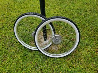 Vintage 26 " Araya Rims 26x1.  75 Mountain Bike Wheelset Wheels Bmx Sunshine Hubs