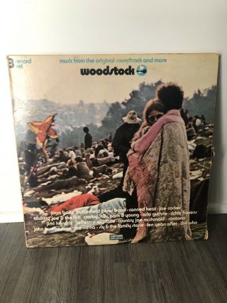 Woodstock Lp 3 Record Set Vinyl Album 1970 Sd 3 - 500