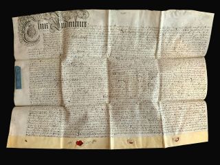 Large Vellum Document 1717