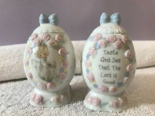 Precious Moments Salt & Pepper Shakers Taste And See That The Lord Is Good