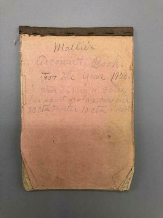1908 Handwritten Diary Of A Young Woman In Russell County,  Kentucky