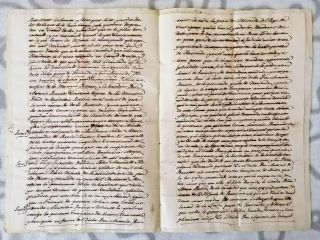 SPAIN Peru colonial notarial power manuscript 1800 marquess Hacienda de Omo 3