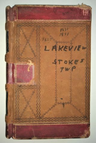 Handwritten Ledger - Logan County Ohio - Smallpox Outbreak - Town Rallies - History - 1867