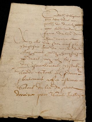 1609 Very Old Document - 12 Pages