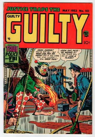 Justice Traps The Guilty 50 - Fn May 1953 Meskin Cover Vintage Comic
