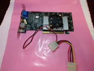 Vintage Stb 3dfx Voodoo 3 3000 16mb Agp Video Graphics Card With Fan