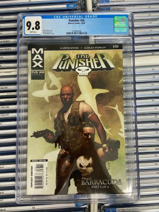 Punisher Max 36 Nm/mt 9.  8 Cgc 2016 Garth Ennis Tim Bradstreet Cover