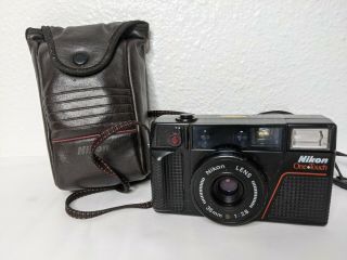 Vtg Nikon One - Touch L35af2 35mm Point And Shoot Film Camera Rare