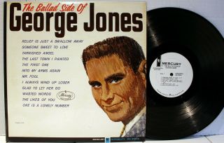 Rare Country Lp - George Jones - The Ballad Side Of George Jones - Mercury 20836