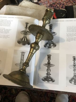 17th Century 1600 - 1650 Dutch/spanish Bell Metal Candlestick Mid Drip