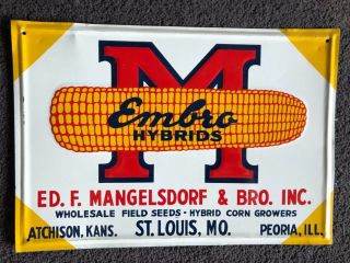 Vintage,  Embro Seed Agricultural Sign,  Metal,  1950 