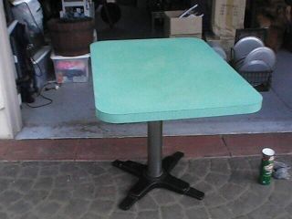 Vintage 1950s Formica Restaurant Table 30 " X42 " With Base