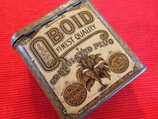 Oboid Finest Quality Antique Vintage Tobacco Tin Richmond Larus & Brothers Co.