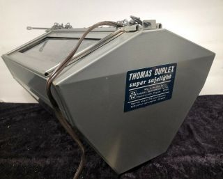 Vintage Thomas Duplex Safelight Lab Darkroom Light W/ Bulb,  Filters