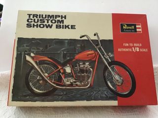 Rare Unbuilt 1964 Revell Triumph Show Bike