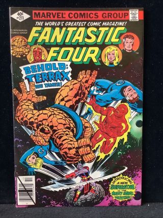 Fantastic Four 211 “terrax” Solid Book (oct 1979,  Marvel)